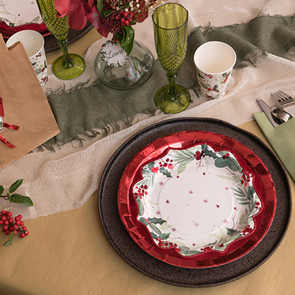 VAJILLAS NAVIDAD SANTEX