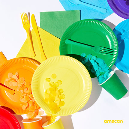 VAJILLA AMSCAN POR COLORES