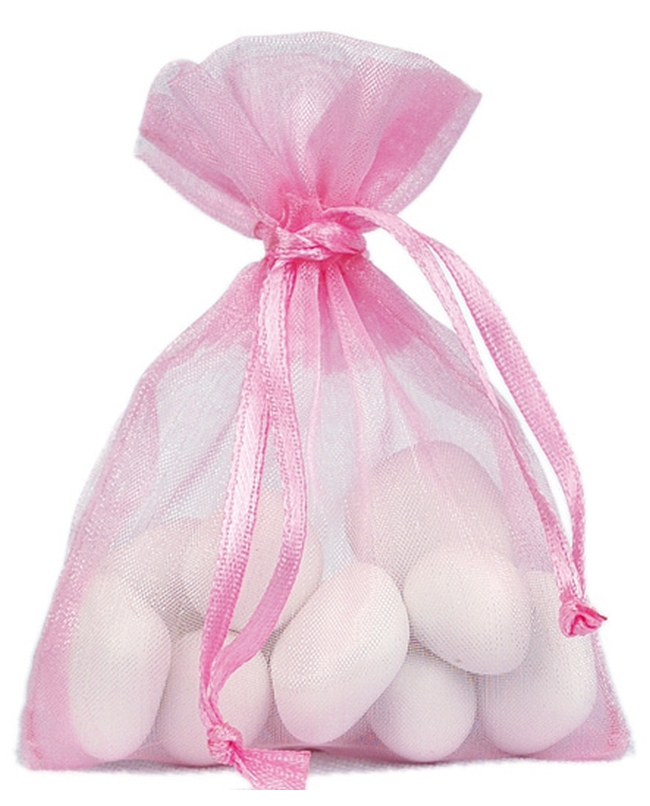 Bolsa Rosa 7.5X10cm Tela Organza ***OFERTA DTO NO ACUMULABLE