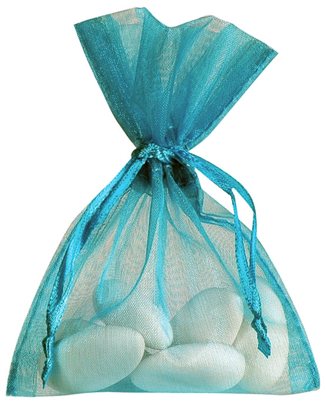 Bolsa Azul 7.5X10cm Tela Organza ***OFERTA DTO NO ACUMULABLE