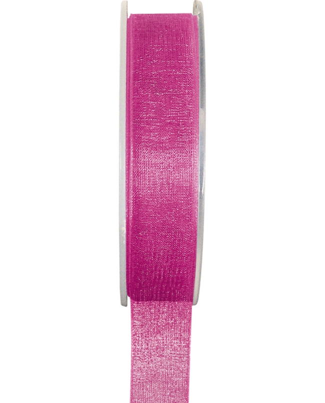 Cinta Organdi Fucsia 15mm X 20m Poliester ***OFERTA DTO NO ACUMULABLE