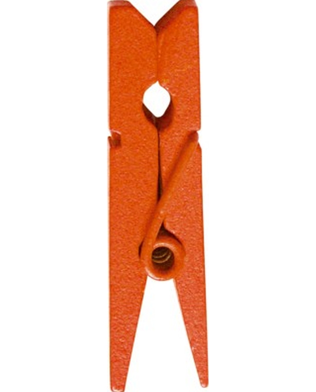 Pinza Naranja 3.5cm Madera ***OFERTA DTO NO ACUMULABLE