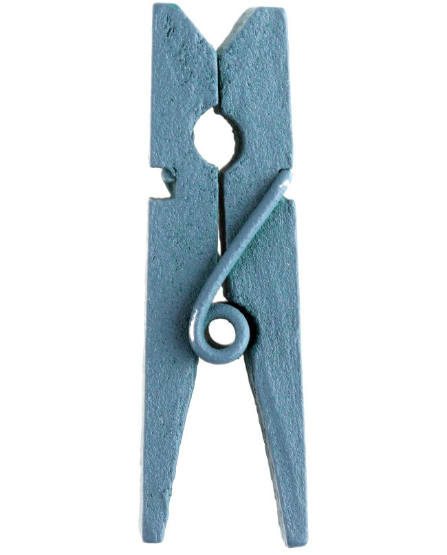 Pinza Azul 3.5cm Madera ***OFERTA DTO NO ACUMULABLE