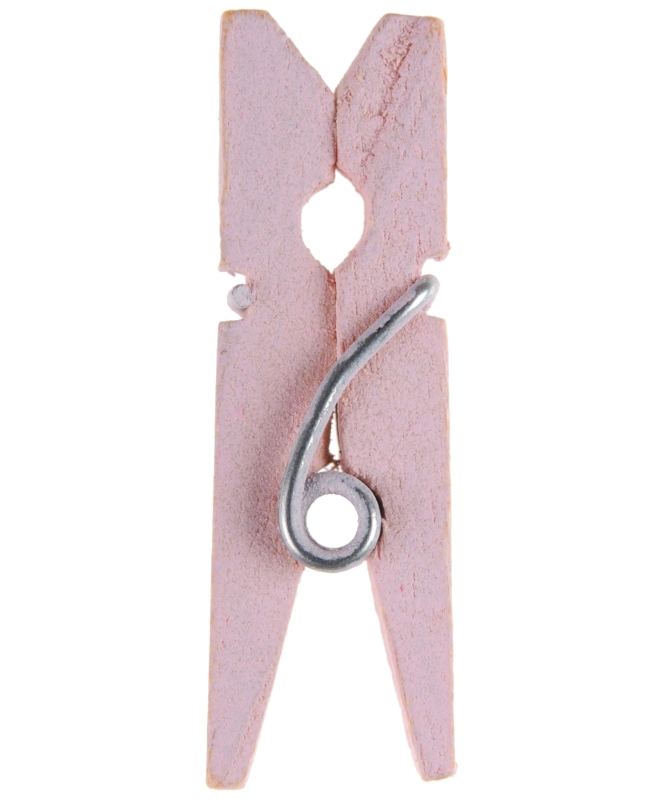 Pinza Rosa 3.5cm Madera ***OFERTA DTO NO ACUMULABLE