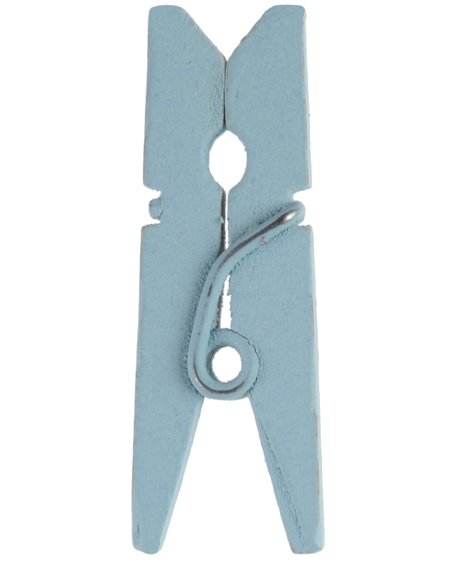 Pinza Azul Pastel 3.5cm Madera ***OFERTA DTO NO ACUMULABLE