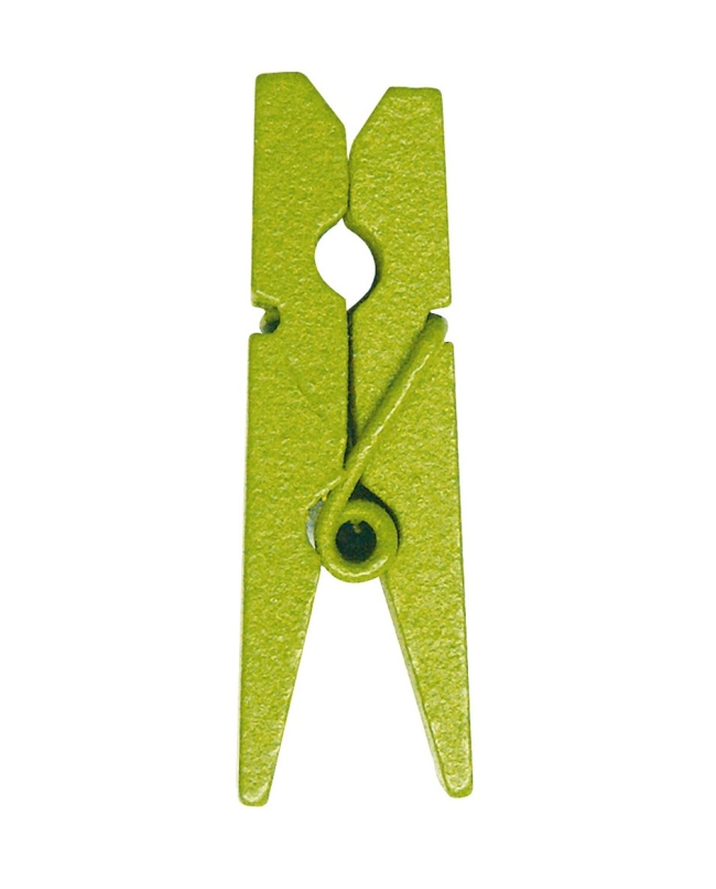 Pinza Verde 2.5cm Madera ***OFERTA DTO NO ACUMULABLE