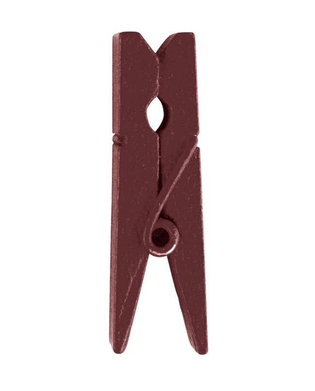 Pinza Chocolate 2.5cm Madera ***OFERTA DTO NO ACUMULABLE