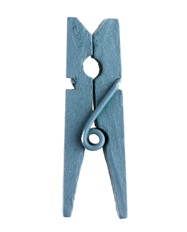 Pinza Azul 2.5cm Madera ***OFERTA DTO NO ACUMULABLE