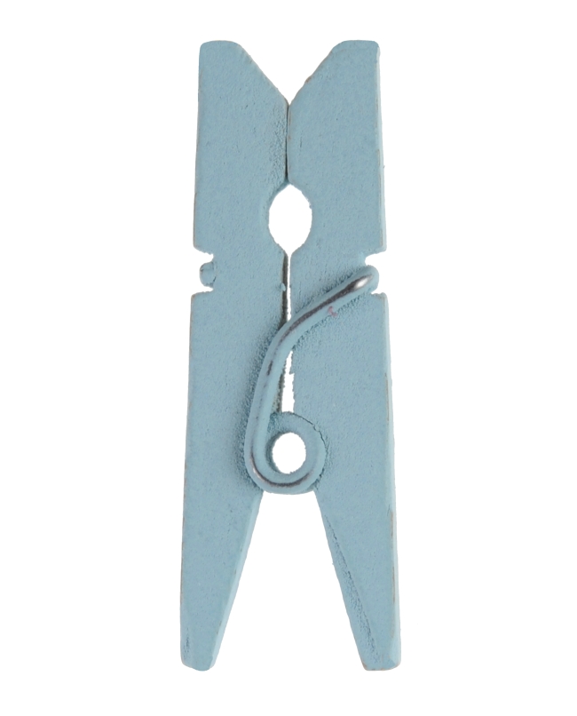 Pinza Azul Pastel 2.5cm Madera ***OFERTA DTO NO ACUMULABLE