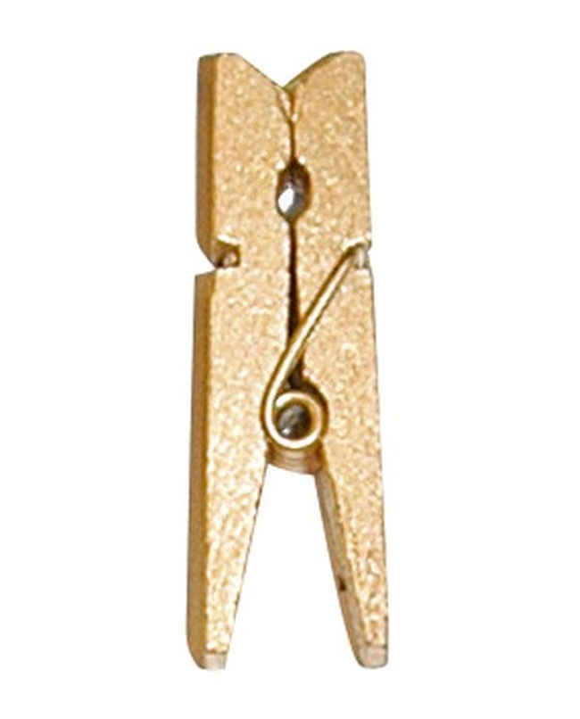 Pinza Oro 2.5cm Madera