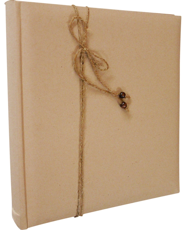 Libro Firmas Natural 24X25cm 20Pag. Papel Y Cordon. ***OFERTA DTO NO ACUMULABLE