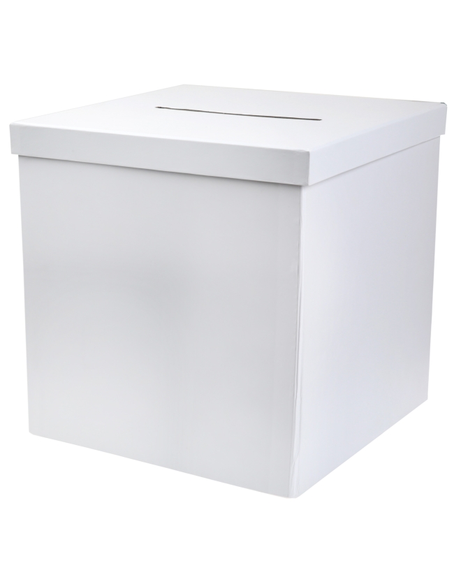 Hucha Blanco 20X20X20cm Carton ***OFERTA DTO NO ACUMULABLE