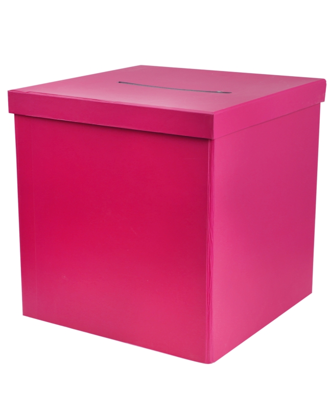 Hucha Fucsia 20X20X20cm Carton ***OFERTA DTO NO ACUMULABLE