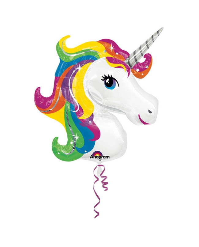 Forma Unicornio Arcoiris 83X73cm