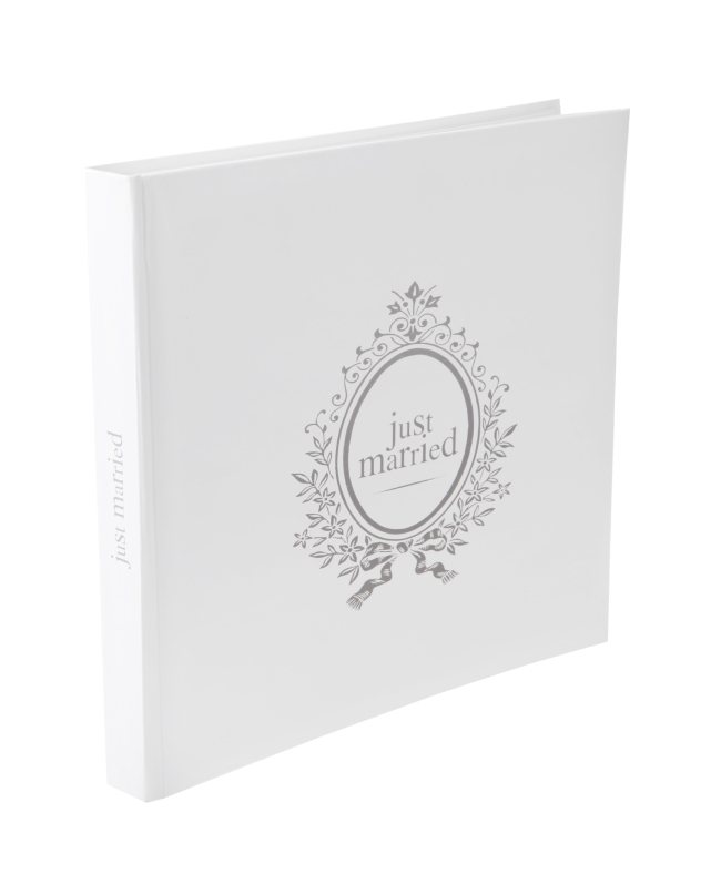 Libro Firmas Just Married Blanco 24X24cm 20Pag. Papel ***OFERTA DTO NO ACUMULABLE