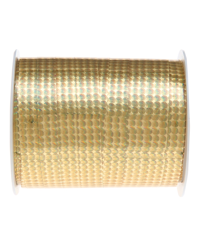 Cinta Rizo Holograf. Oro 10mm x 25m polipropileno ***OFERTA DTO NO ACUMULABLE