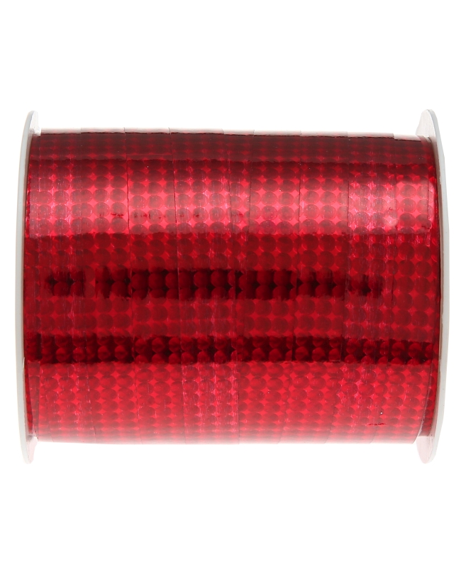 Cinta Rizo Holograf. Rojo 10mm x 25m polipropileno ***OFERTA DTO NO ACUMULABLE