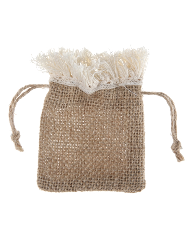 Bolsas Natural 7.5X10cm Yute Y Poliester ***OFERTA DTO NO ACUMULABLE