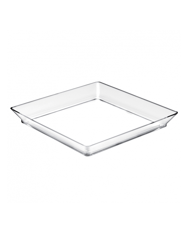 Bandeja Cuadrada Transparente 13 X 13cm Poliestireno ***OFERTA DTO NO ACUMULABLE