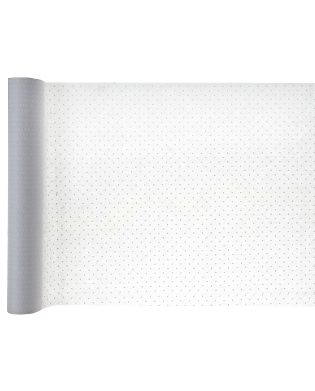 Camino Mesa Puntos Blanco 30cm X 5m Tej.No Tejido Poliester ***OFERTA DTO NO ACUMULABLE