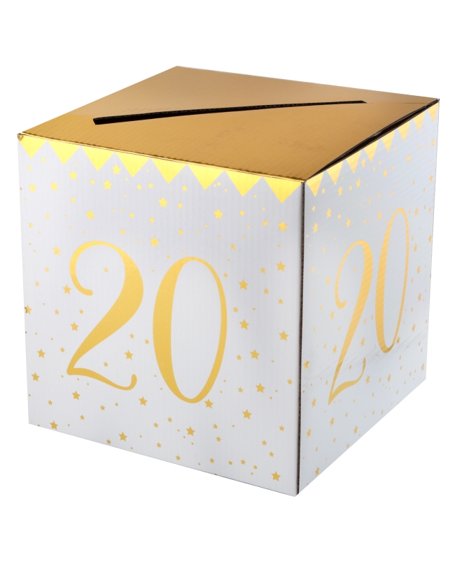 Hucha Numero 20 Oro 20X20X20cm Carton ***OFERTA DTO NO ACUMULABLE