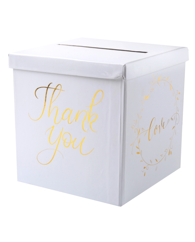 Hucha Love - Thank You Oro 20X20X20cm Carton ***OFERTA DTO NO ACUMULABLE