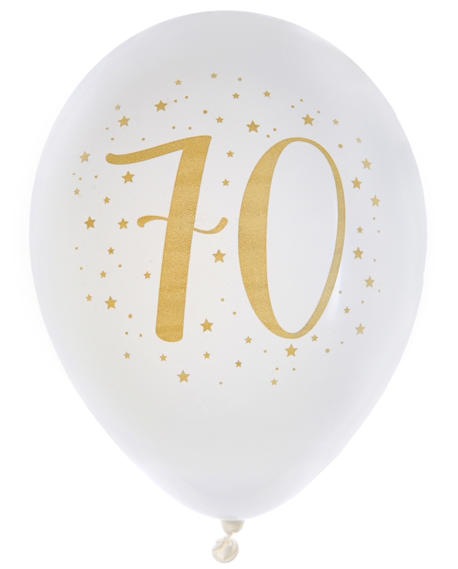 Globos Latex Numero 70 Oro 23cm Latex ***OFERTA DTO NO ACUMULABLE