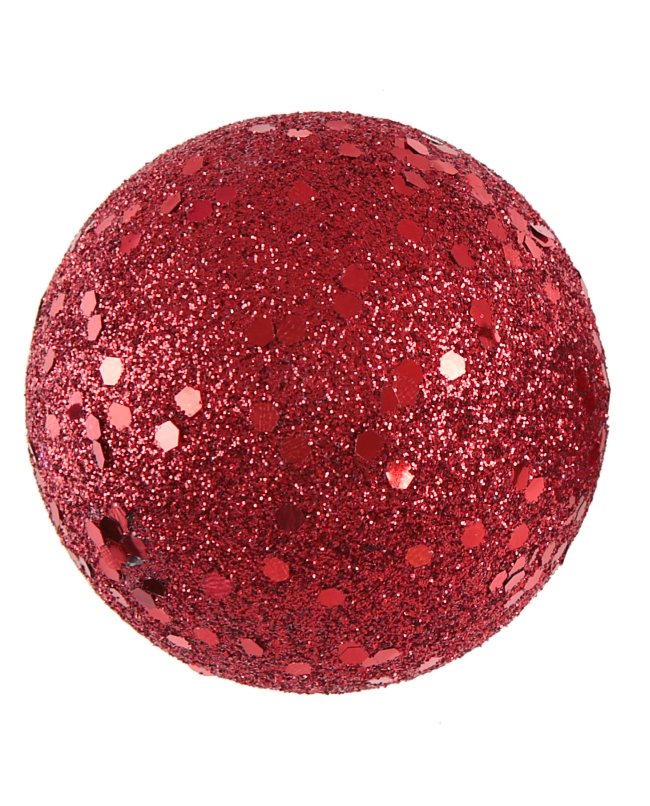 Deco. Bola Brillante Rojo 3. 4 Y 6cm Poliestireno ***OFERTA DTO NO ACUMULABLE