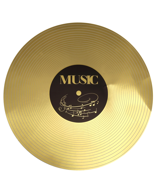 Bajoplato Musica Oro 34cm Carton ***OFERTA DTO NO ACUMULABLE