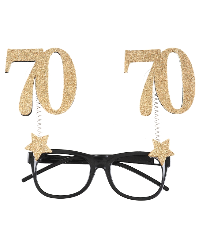 Gafas Numero 70 Oro 15X16cm Plastico ***OFERTA DTO NO ACUMULABLE