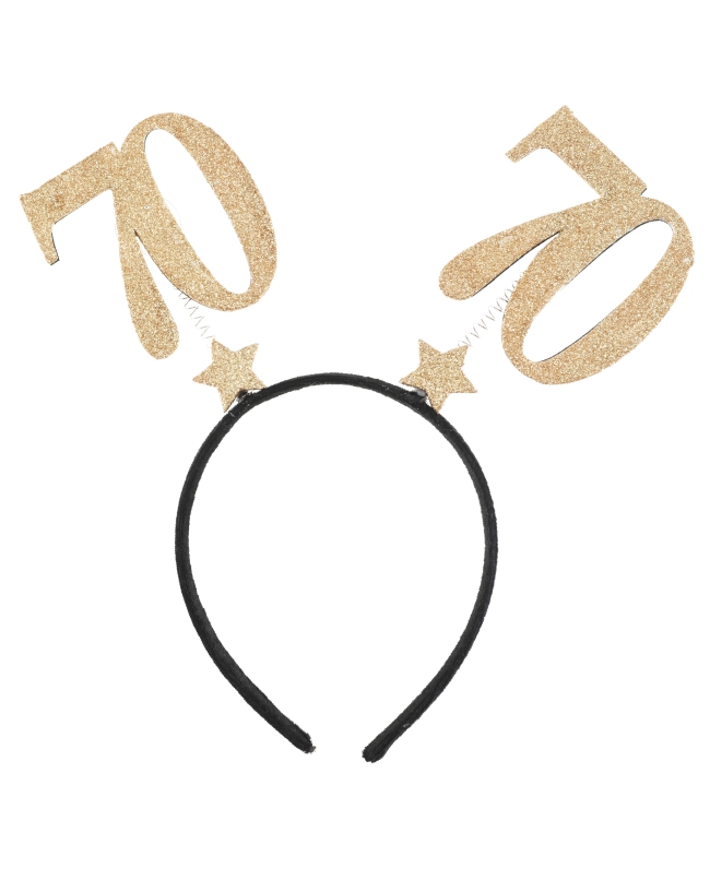 Diademas Numero 70 Oro 21X25cm Plastico ***OFERTA DTO NO ACUMULABLE