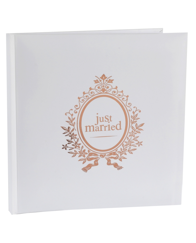 Libro Firmas Just Married Rosa 24X24cm 20Pag. Papel ***OFERTA DTO NO ACUMULABLE