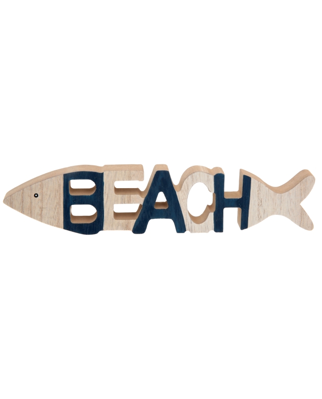 Centro Mesa Pez Beach 23 X 1.5 X 5cm Madera ***OFERTA DTO NO ACUMULABLE