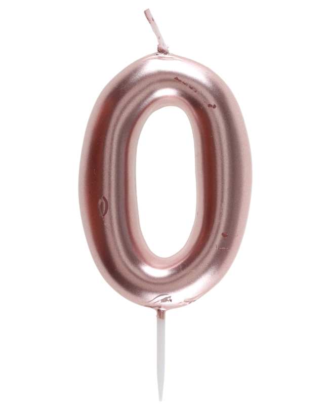 Vela Rosa Mtl Numero 0 4X9cm Parafina Y Plastico ***OFERTA DTO NO ACUMULABLE