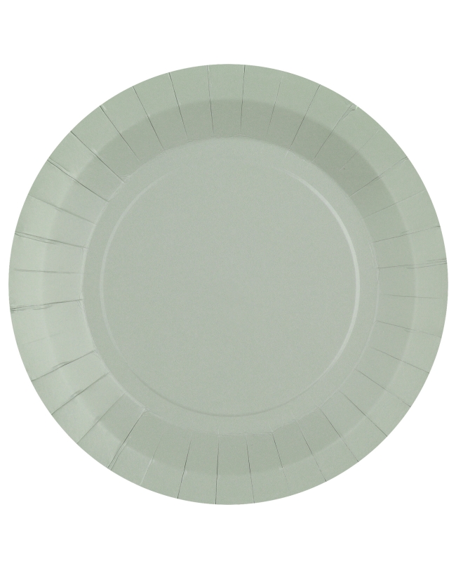 Platos redondo grande Gris Antracita 22.5cm fibra natural 290gr/m2 ***OFERTA DTO NO ACUMULABLE