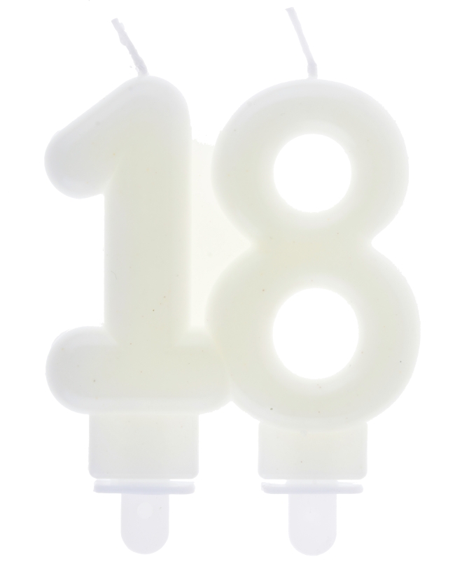 Vela Fluorescente Numero 18 7.5X9cm Parafina Y Plastico ***OFERTA DTO NO ACUMULABLE