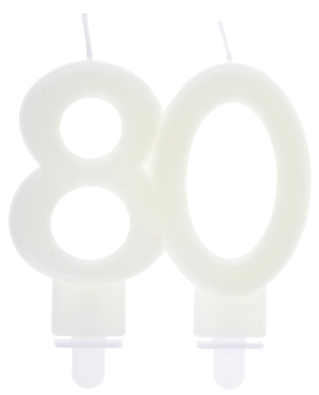 Vela Fluorescente Numero 80 7.5X9cm Parafina Y Plastico ***OFERTA DTO NO ACUMULABLE