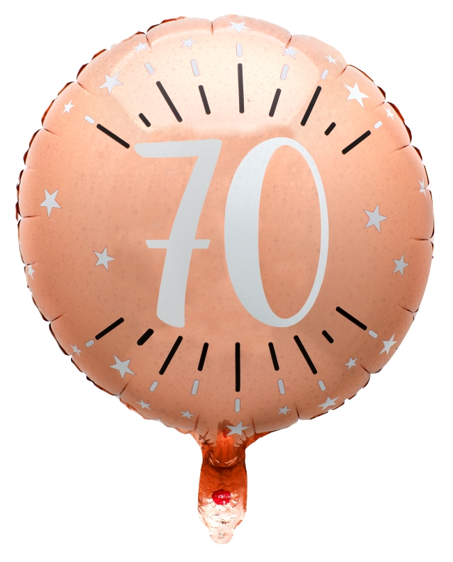 Globo Foil Rosa 45cm Numero 70 Helio 0.015 m3 ***OFERTA DTO NO ACUMULABLE