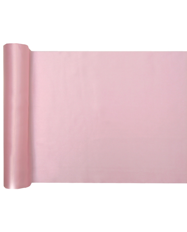 Camino Mesa Perla Rosa 28cm X 5m Saten Poliester ***OFERTA DTO NO ACUMULABLE