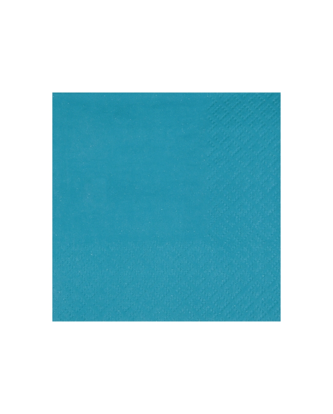 Servilletas cristal coctel Azul Agua 21x20cm Papel 3c 18gr/m2 ***OFERTA DTO NO ACUMULABLE