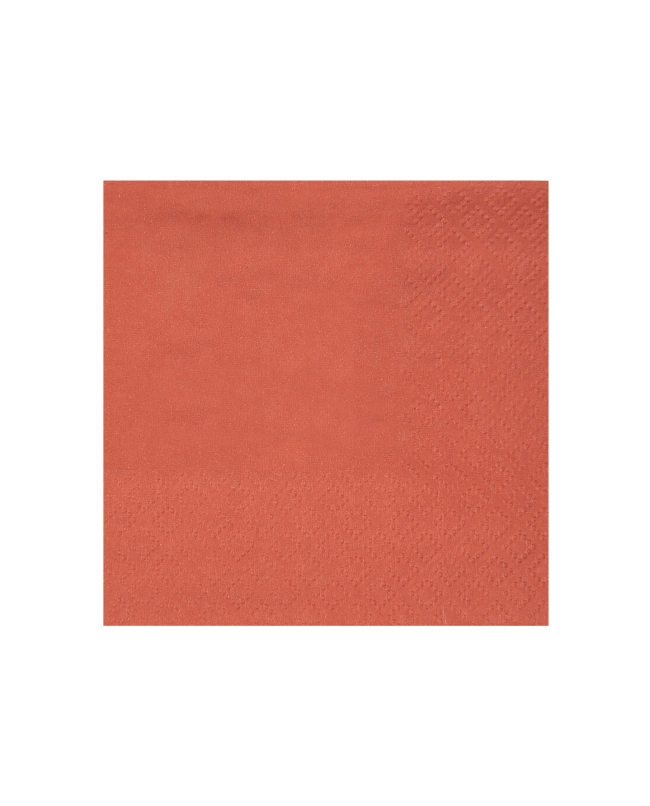 Servilletas cristal coctel Terracota 21x20cm Papel 3c 18gr/m2 ***OFERTA DTO NO ACUMULABLE