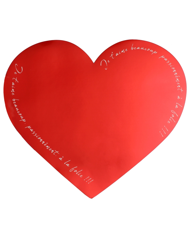 Bajoplato Corazon Rojo 33X33cm Carton ***OFERTA DTO NO ACUMULABLE