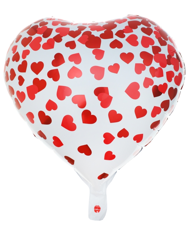 Globo Foil 45cm Corazones Rojos Helio 0.015m3 ***OFERTA DTO NO ACUMULABLE