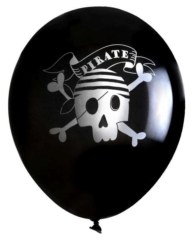 Globo Latex Pirata 30cm Latex ***OFERTA DTO NO ACUMULABLE