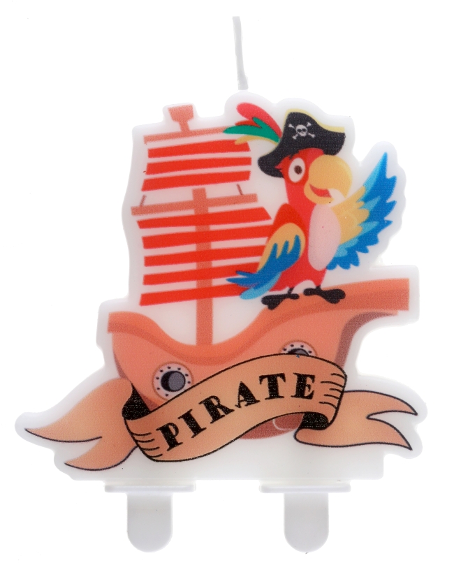 Vela Pirata 7.5X7.5cm Parafina Y Plastico ***OFERTA DTO NO ACUMULABLE