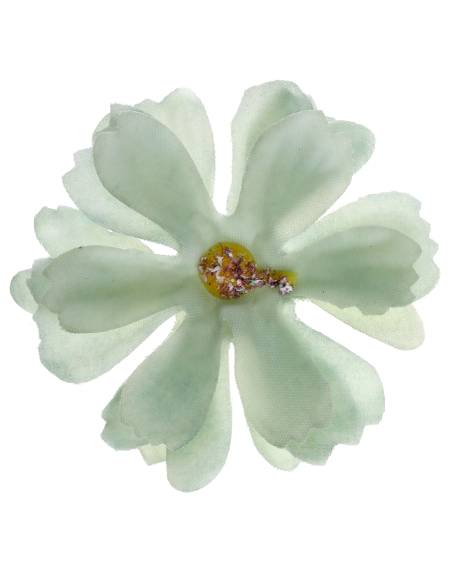 Deco Mesa Confeti Flor Verde 4.5 X 4.5cm Tela ***OFERTA DTO NO ACUMULABLE