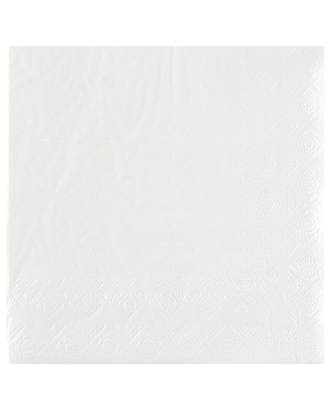 Servilletas cristal Blanco 33x33cm Papel 2c 18gr/m2 ***OFERTA DTO NO ACUMULABLE