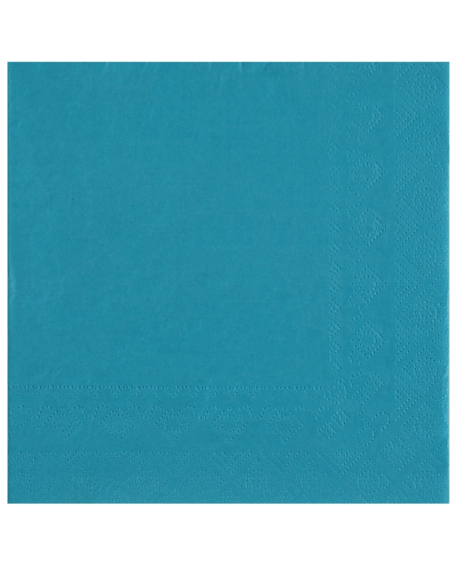 Servilletas cristal Azul Agua 33x33cm Papel 2c 18gr/m2 ***OFERTA DTO NO ACUMULABLE