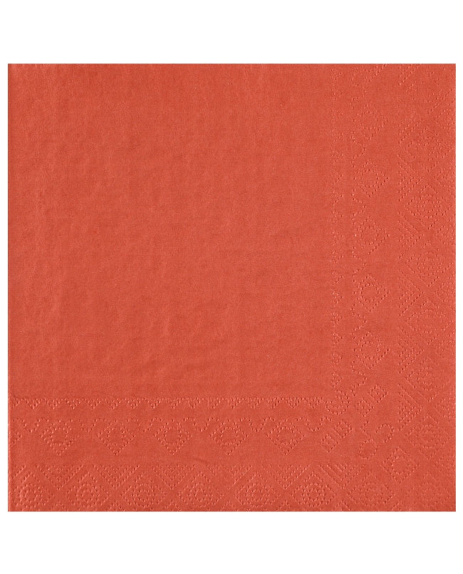 Servilletas cristal Terracota 33x33cm Papel 2c 18gr/m2 ***OFERTA DTO NO ACUMULABLE