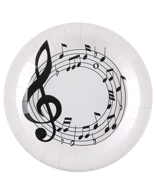 Platos Musica 22.5cm Carton ***OFERTA DTO NO ACUMULABLE